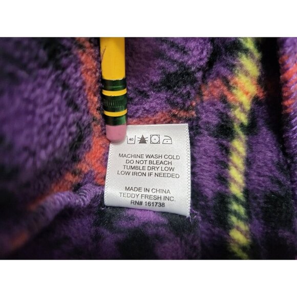 Teddy Fresh Fleece Plaid Zip Up Jacket - Picture 13 of 15